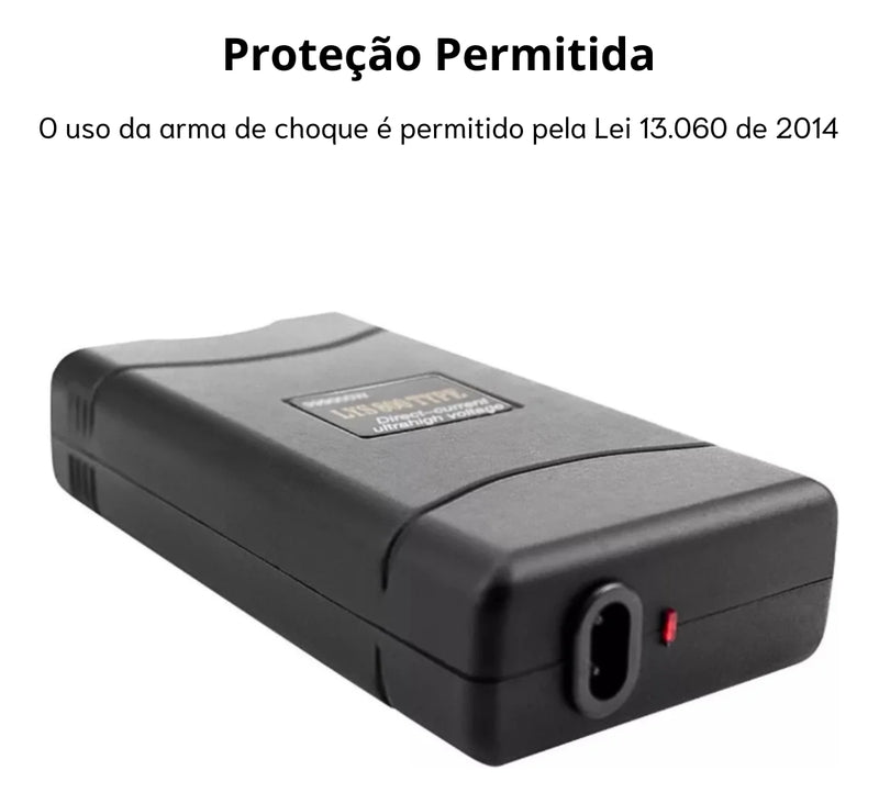 Taser Militar Portátil 30.000kva - Autêntico Com Nota Fiscal