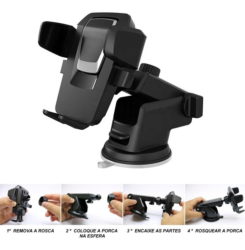 Suporte Celular Veicular Carro Ventosa Automatico Painel