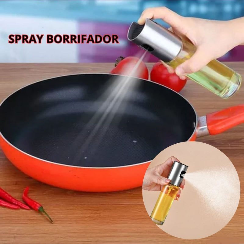 Spray De Azeite Borrifador De Temperos Pulverizador Vinagre Óleo Shoyo Cor Prata