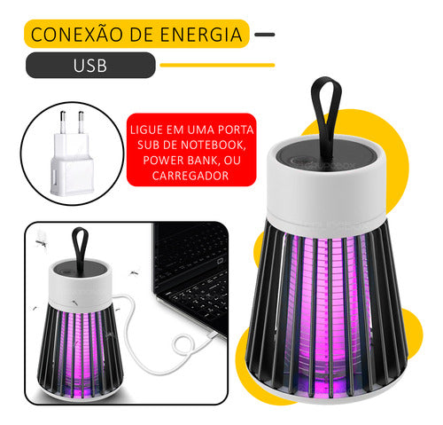 Mata Mosquito Lampada Led Uv Repelente Eletronico Insetos 110V/220V