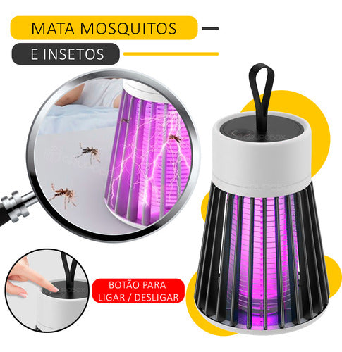 Mata Mosquito Lampada Led Uv Repelente Eletronico Insetos 110V/220V