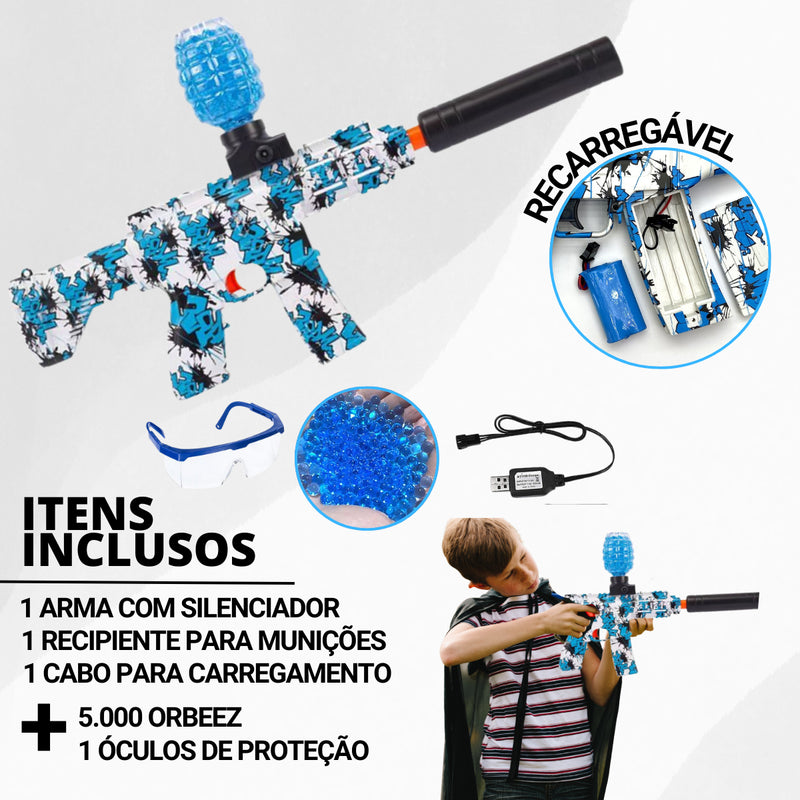 Arma Brinquedo Metralhadora Bolinha De Gel Arminha Orbeez