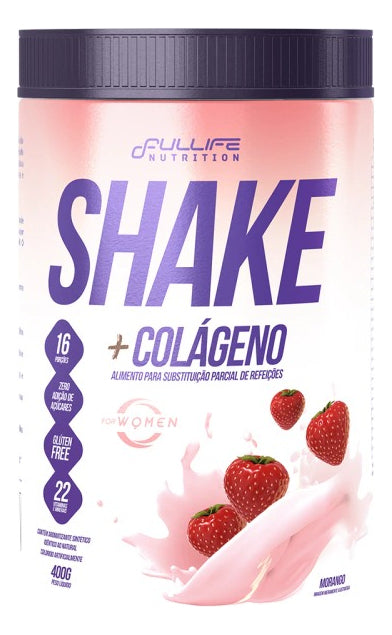 Shake Substituto De Refeição C/ Colágeno 400g Fullife Sabor Baunilha