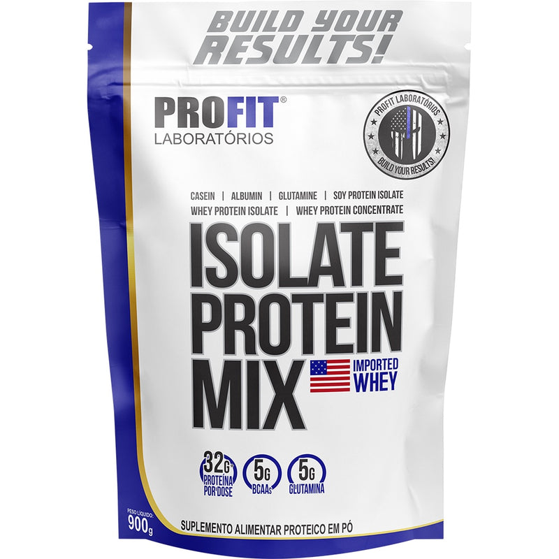 Whey Isolada Isolate Protein Mix - Refil 900g - Matéria Prima Importada - Profit