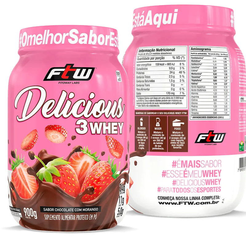 Whey Deliciuos 3w FTW 900g