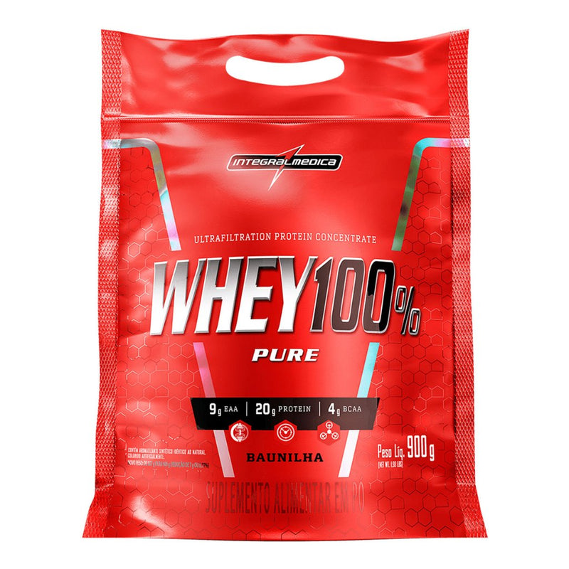 Kit Whey 100% Pure Integralmedica 900g + Creatina Integralmedica 300g