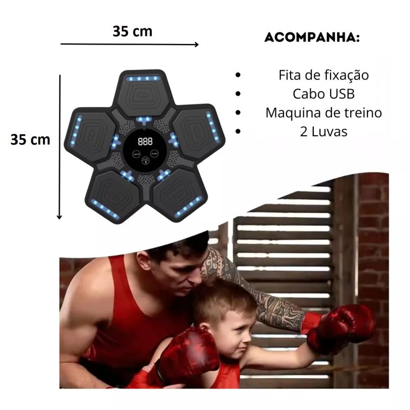 Máquina De Boxe Musical com Musica Eletrônico Inteligente de Parede