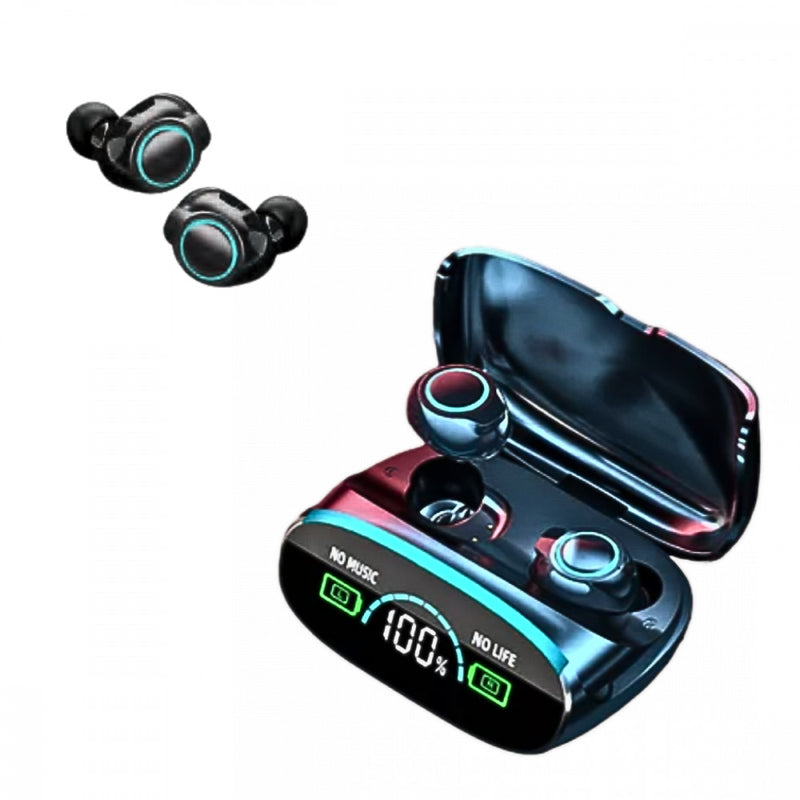 Fone de Ouvido Intra Auricular Bluetooth com Case de Carregamento Visor Digital